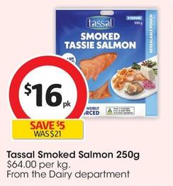 Tassal - Smoked Salmon 250g offers at $16 in Coles