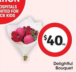Delightful Bouquet offers at $40 in Coles