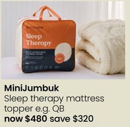 MiniJumbuk - Sleep Therapy Mattress Topper offers at $480 in Myer