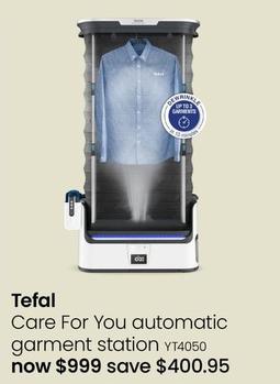 Tefal - Care For You Automatic Garment Station offers at $999 in Myer