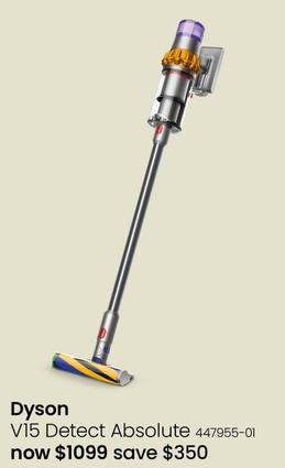 Dyson - V15 Detect Absolute offers at $1099 in Myer