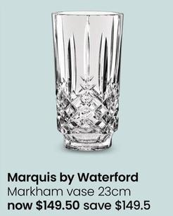 Marquis by Waterford - Markham Vase 23cm offers at $149.5 in Myer