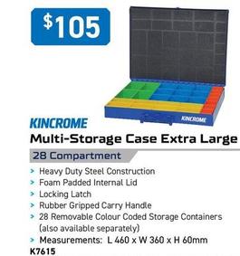 Storage boxes offers at $105 in Kincrome