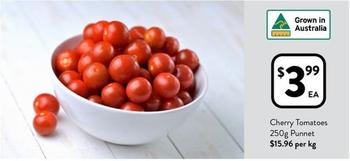 Cherry Tomatoes 250g Punnet offers at $3.99 in Foodworks