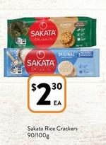 Sakata - Rice Crackers 90/100g offers at $2.3 in Foodworks