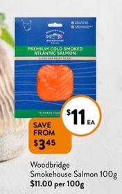 Woodbridge - Smokehouse Salmon 100g offers at $11 in Foodworks