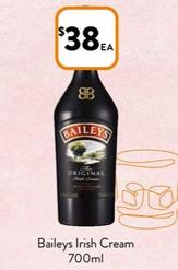 Baileys - Irish Cream 700ml offers at $38 in Foodworks