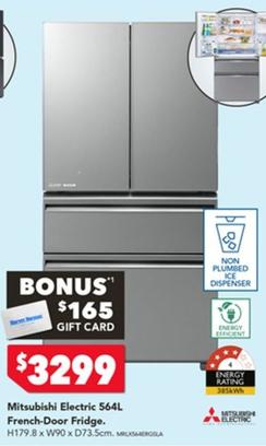 Fridge offers at $3299 in Harvey Norman