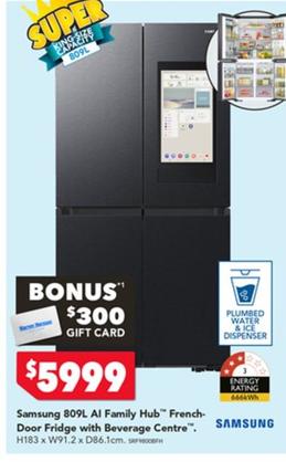 Fridge offers at $5999 in Harvey Norman