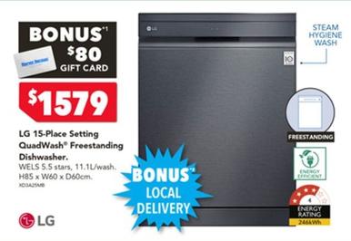 Dishwasher offers at $1579 in Harvey Norman