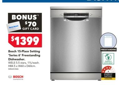 Dishwasher offers at $1399 in Harvey Norman