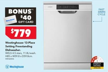 Dishwasher offers at $779 in Harvey Norman