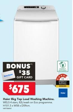 Top load washing machine offers at $675 in Harvey Norman