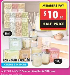 Candles offers at $20 in Lincraft