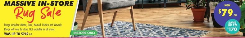 Rug Sale offers at $79 in Lincraft