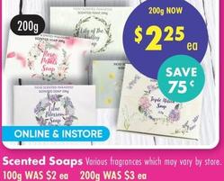 Scented Soap 200g offers at $2.25 in Lincraft