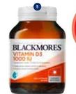 Blackmores - Vitamin D3 1000iu 200 Capsules offers at $19.79 in Amcal