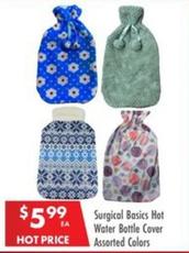 Surgical - Basics Hot Water Bottle Cover Assorted Colors offers at $5.99 in Pharmacy 4 Less