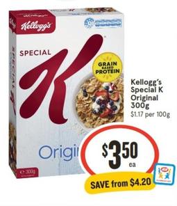 Kelloggs - Special K Original 300g offers at $3.5 in IGA