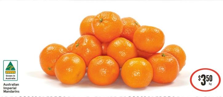 Australian Imperial Mandarins offers at $3.5 in IGA