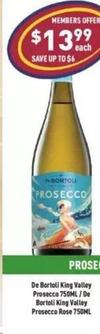 Prosecco offers at $13.99 in Liquor Legends