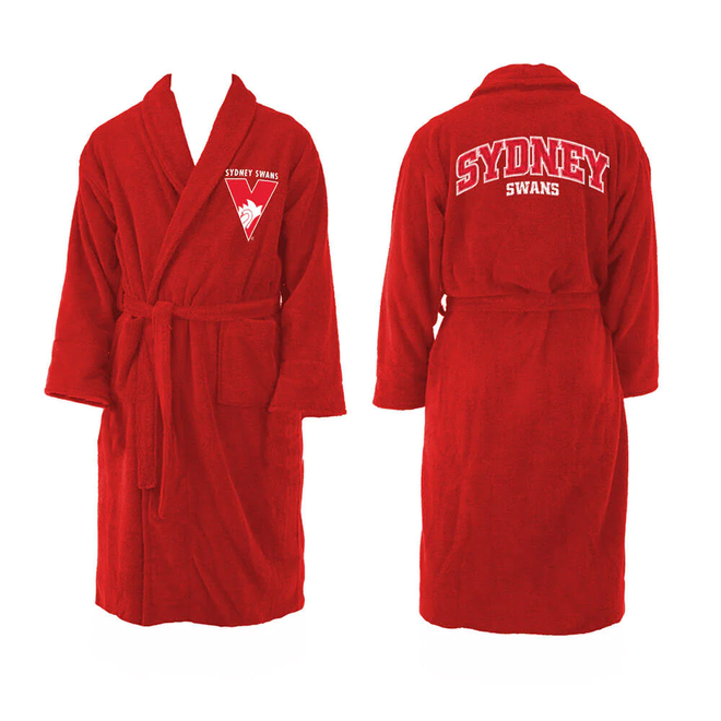 Sydney Swans Youth Long Sleeve Robe offers at $34.99 in AFL Store