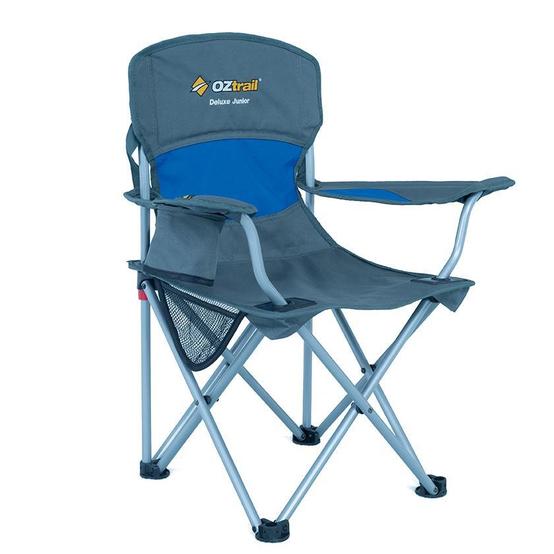 Junior Deluxe Arm Chair - Blue offers at $24.99 in OZtrail