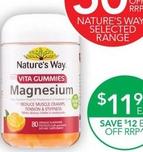 Nature's Way - Adult Vita Gummies Magnesium 80 pastilles offers at $11.99 in TerryWhite Chemmart