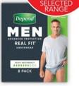 Depend - Underwear RealFit Male Large 8 Pack offers at $11.69 in TerryWhite Chemmart