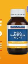 Ethical Nutrients - Mega Magnesium Night Tablets 50 tablets offers at $25.69 in TerryWhite Chemmart