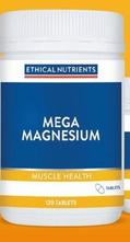 Ethical Nutrients - Mega Magnesium 120 tablets offers at $25.69 in TerryWhite Chemmart