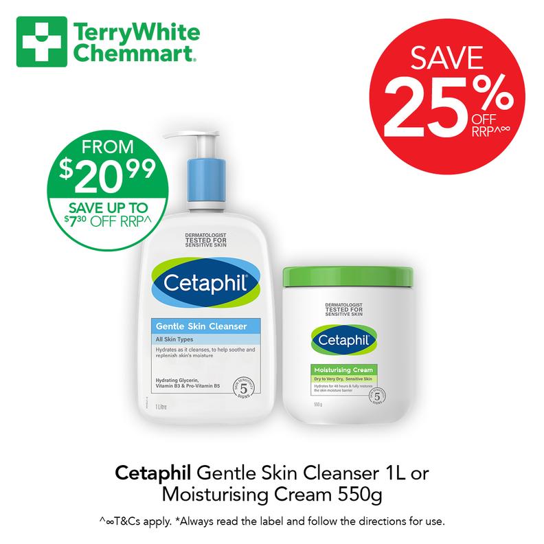 Cetaphil Gentle Skin Cleanser 500ml offers in TerryWhite Chemmart