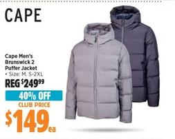 Cape - Men’s Brunswick 2 Puffer Jacket offers at $149 in Anaconda