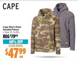 Cape - Men’s Polar Hooded Fleece offers at $47.99 in Anaconda