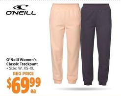 O’Neill - Women’s Classic Trackpant offers at $69.99 in Anaconda
