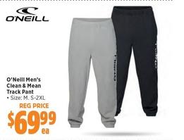O’Neill - Men’s Clean & Mean Track Pant offers at $69.99 in Anaconda