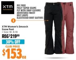 XTM - Women’s Smooch Snow Pant offers at $153 in Anaconda