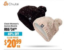 Chute - Women’s Aurora Beanie offers at $20.99 in Anaconda