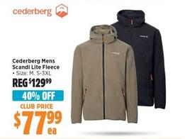 Cederberg - Mens Scandi Lite Fleece offers at $77.99 in Anaconda