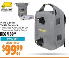 Plano - Z Series Tackle Backpack offers at $99.99 in Anaconda