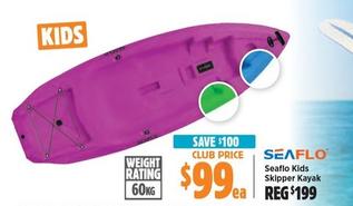 Seaflo - Kids Skipper Kayak offers at $99 in Anaconda