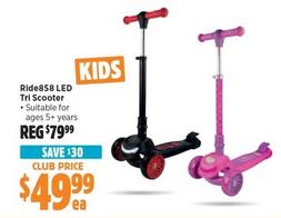 Ride858 LED Tri Scooter offers at $49.99 in Anaconda