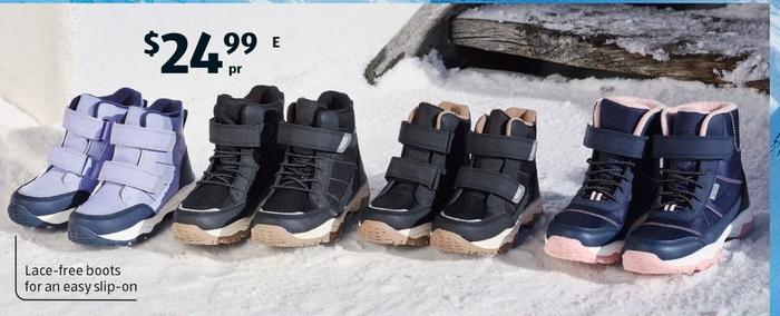 Children’s Thermoboots offers at $24.99 in ALDI