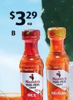 Nandos - Peri-peri Sauce 125g offers at $3.29 in ALDI