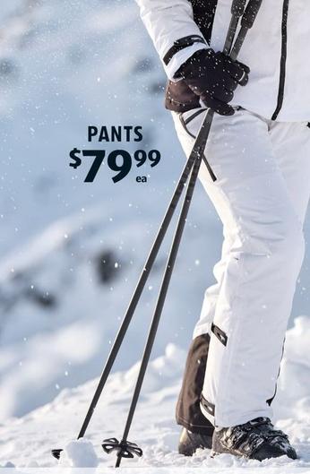 Adult’s Premium Ski Pants offers at $79.99 in ALDI