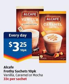 Alcafe - Frothy Sachets 10pk offers at $3.25 in ALDI