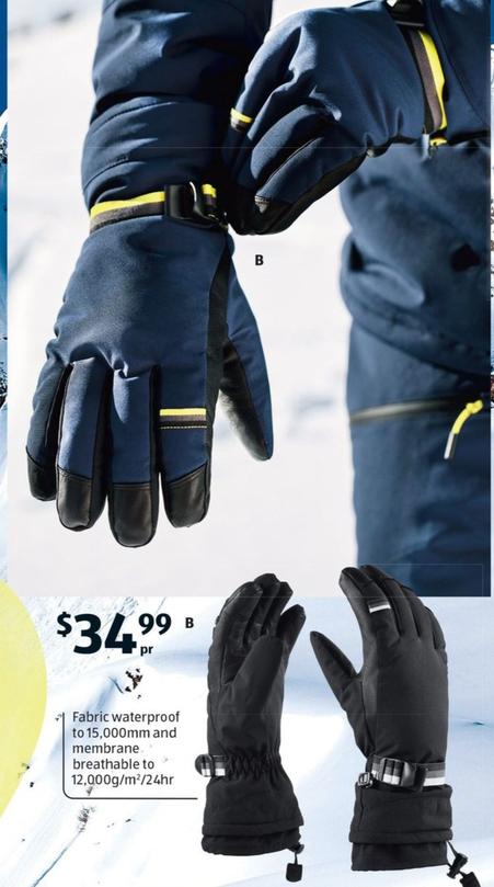 Adult’s Premium Ski Gloves offers at $34.99 in ALDI
