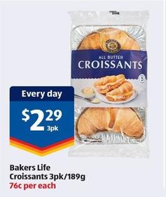 Bakers Life - Croissants 3pk/189g offers at $2.29 in ALDI