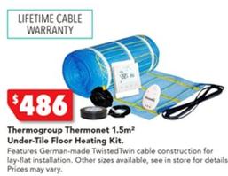 Thermogroup - Thermonet 1.5m² Under-tile Floor Heating Kit offers at $486 in Harvey Norman
