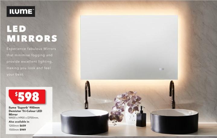 Mirror offers at $598 in Harvey Norman